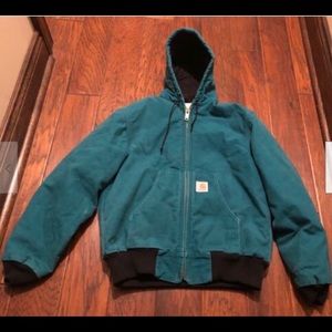 Vintage Carhartt Teal Lined Coat